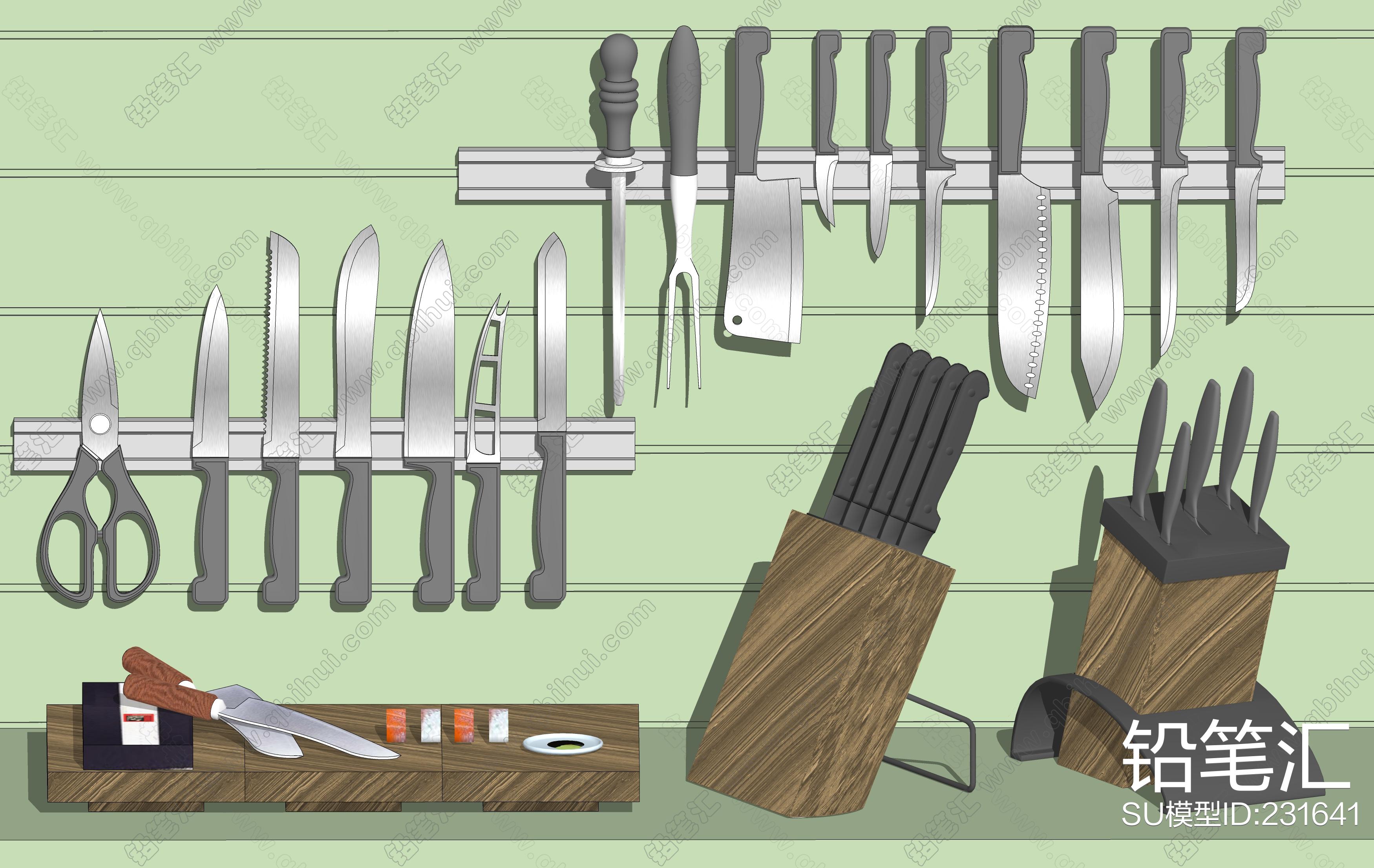 彩木柄厨房刀具套装木刀架15件套不锈钢锤纹菜刀组合阳江厂家货源-阿里巴巴